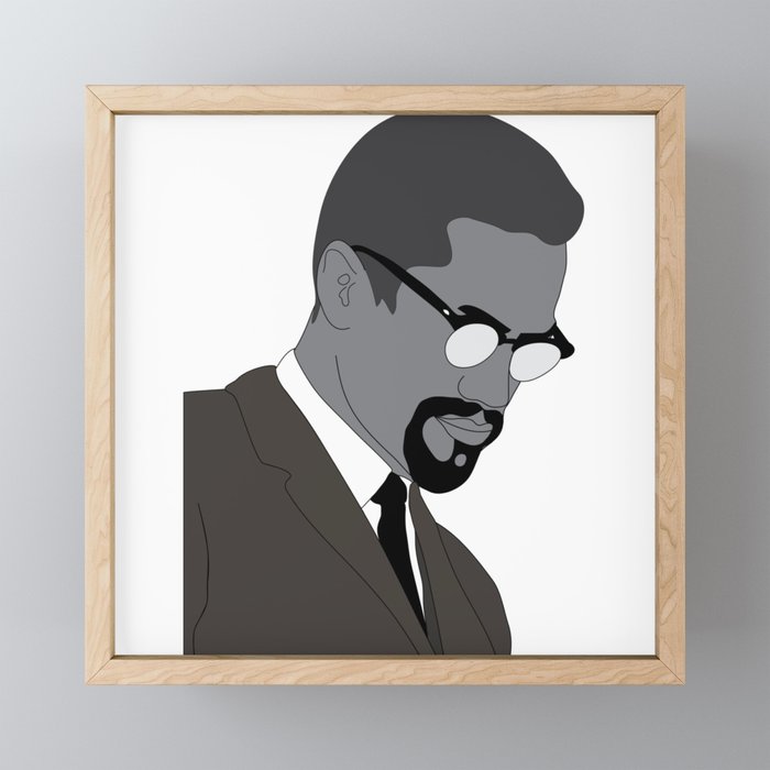 Cartoon Malcolm X Drawing