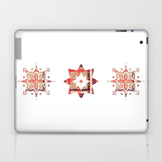 Red tartan stars Laptop & iPad Skin