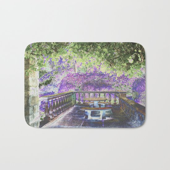 Lavender English Garden Bath Mat