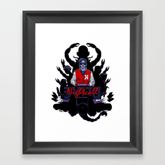Drive back cover Framed Art Print