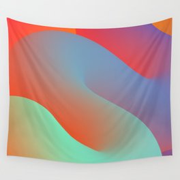 3D Twisted Fluid Shape Wall Tapestry