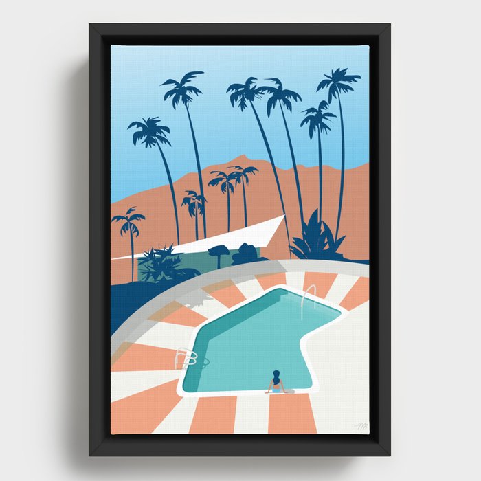 Palm Springs Framed Canvas