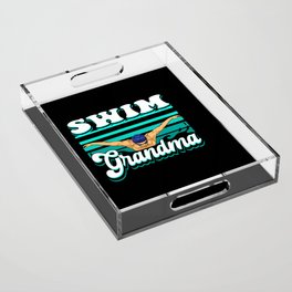 Swim Grandma Acrylic Tray
