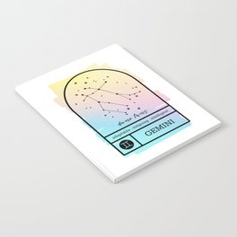 Gemini Zodiac | Pastel Gradient Notebook