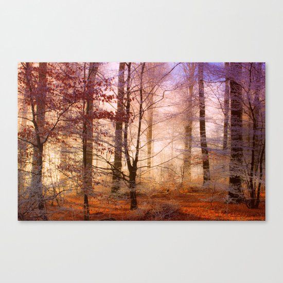 ORANGE FOREST FLOOR Canvas Print