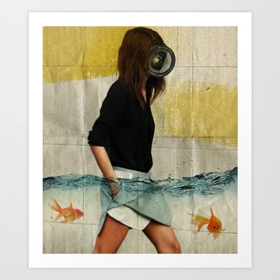 Deep Water Running Art Print