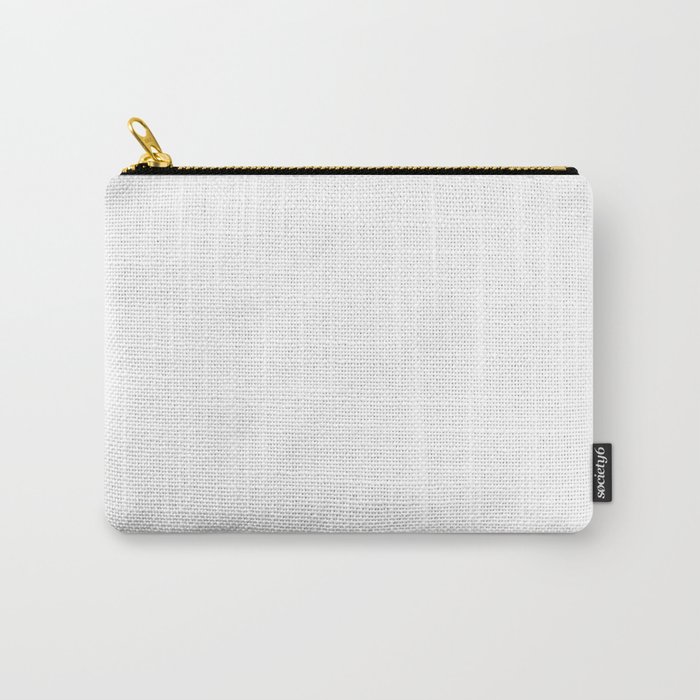 White Minimalist Solid Color Block Spring Summer Carry-All Pouch