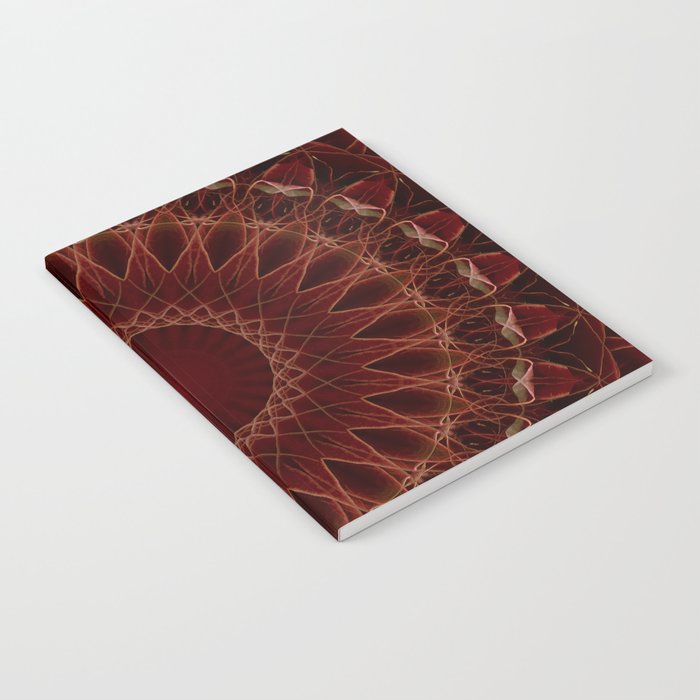 Red and brown mandala Notebook