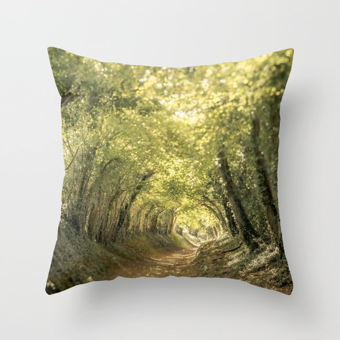 Tunnel of Trees Summer Series #3 Throw Pillow