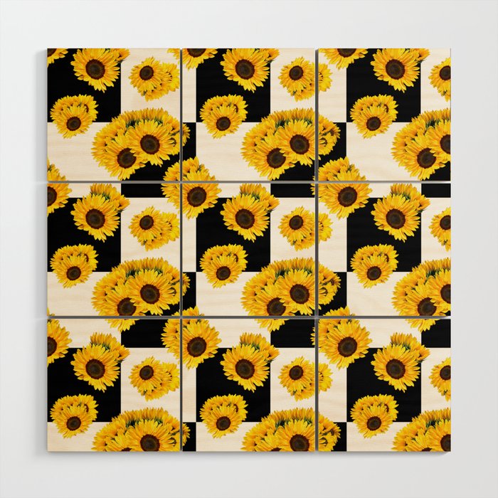 Checkered hot sale with sunflowers