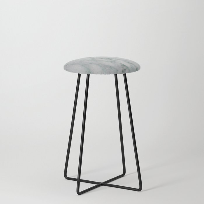 Ariana verde - smoky teal marble Counter Stool