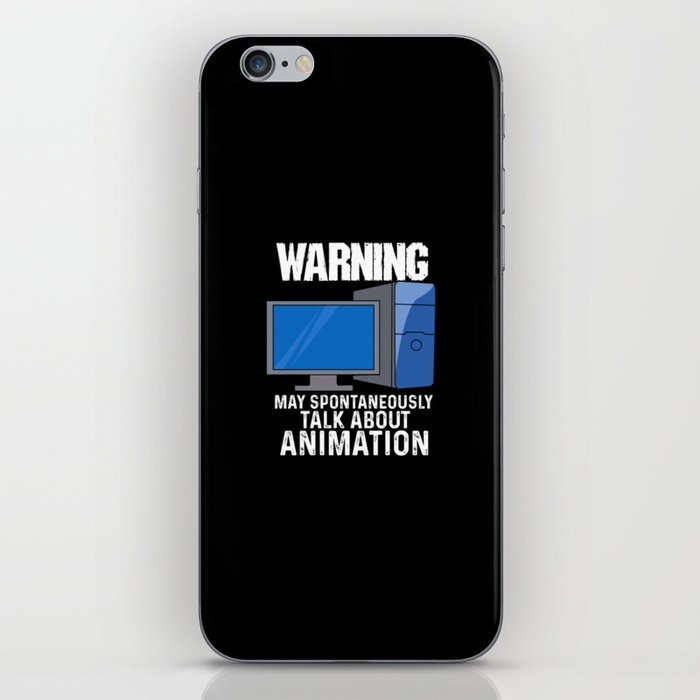 Warning May Spontaneously Talk About Animation iPhone Skin
