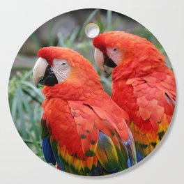 Scarlet Macaws Cutting Board