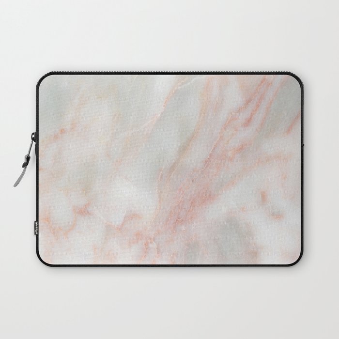 Softest blush pink marble Laptop Sleeve