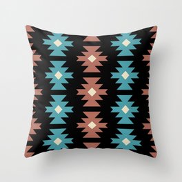 Southwestern Geometric Pattern 830 Throw Pillow