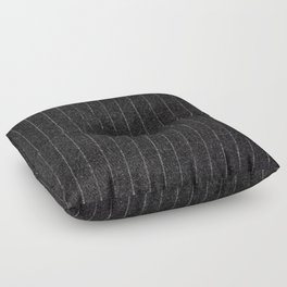 Charcoal Grey Pinstripe Floor Pillow