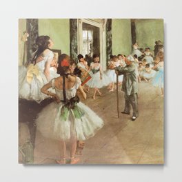 Degas - The Dance Class Metal Print