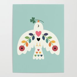 Luck Peace Love Poster