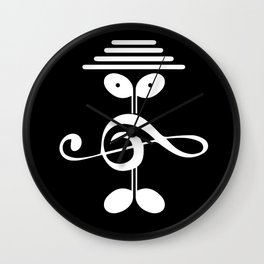 Music Man Reverse Wall Clock
