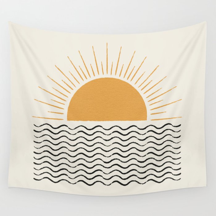 Society6 ocean deals tapestry