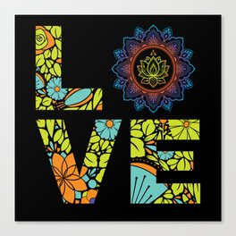 Lotus Flower Love Meditation Canvas Print