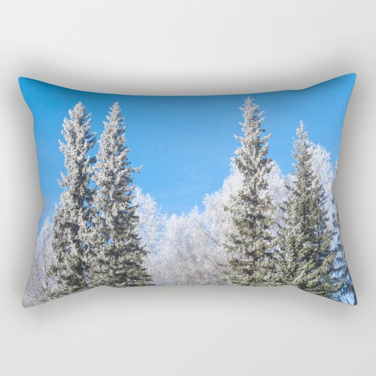 Frozen forest Rectangular Pillow