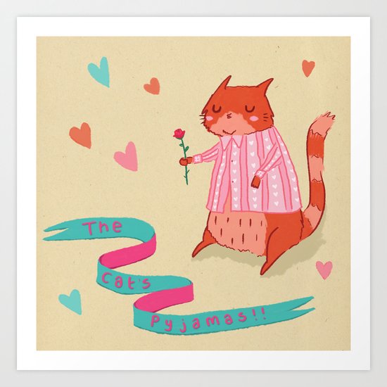 The Cat's Pyjamas Art Print