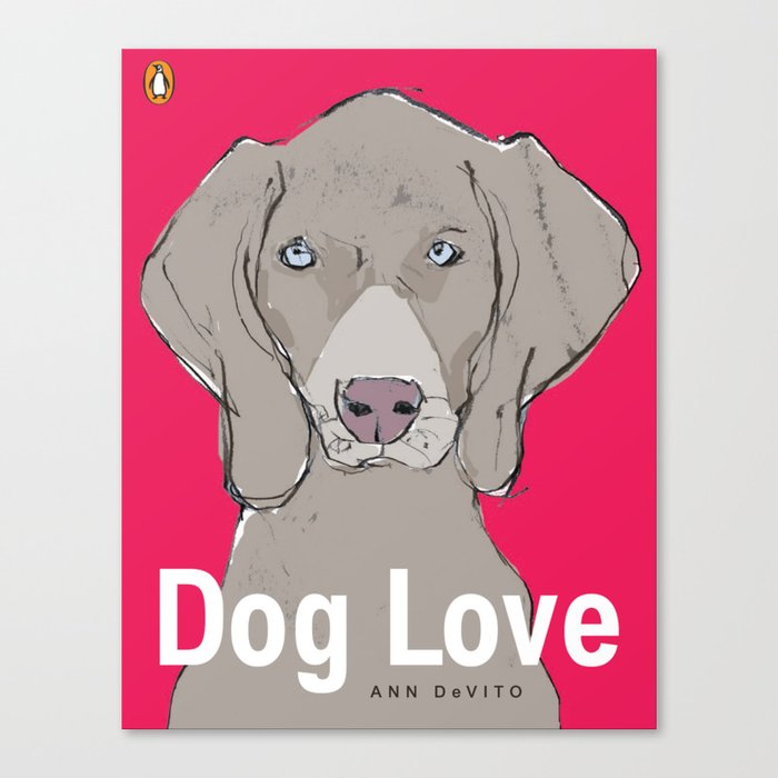 Dog Love Cover Canvas Print