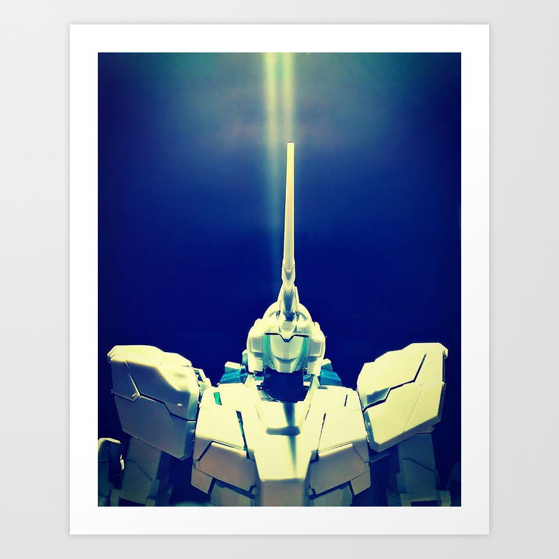Gundam Rx 0 Unicorn Mode Final Battle Art Print By