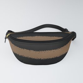 Brown and Black Horizontal Stripe Pattern - Sherwin Williams 2022 Color Uber Umber SW 9107 Fanny Pack