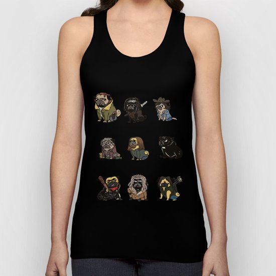 The Walking Pug Unisex Tank Top