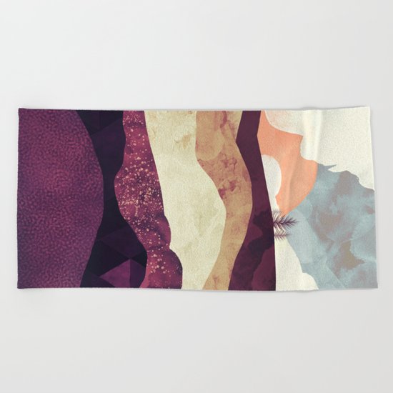 Plum Fields Beach Towel