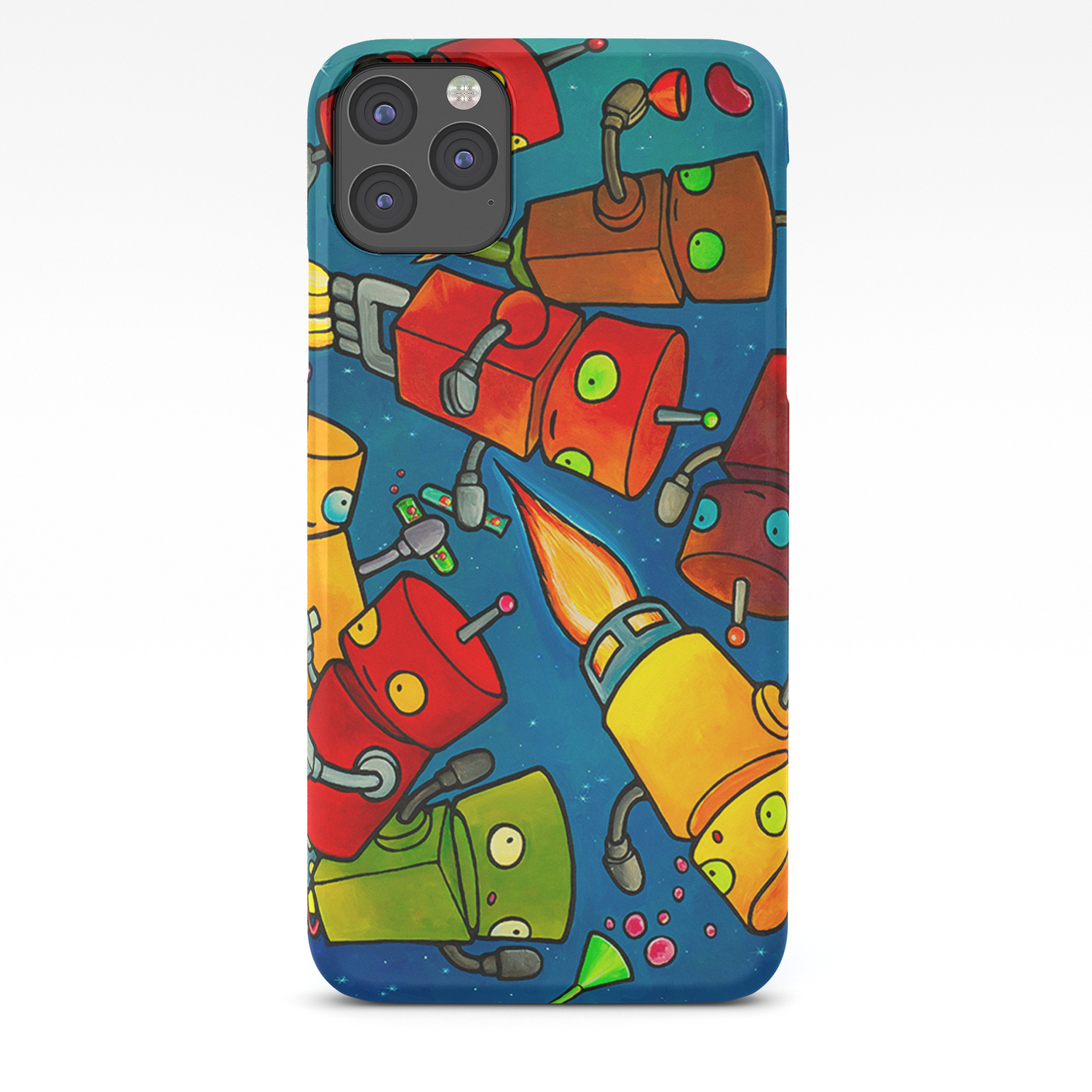 Robot Robot Party 2 Zero Gravity Iphone Case By Mydetic Society6