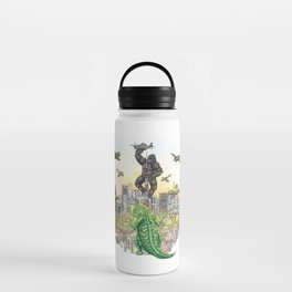 Godzilla vs King Kong  in tokyo ? Water Bottle