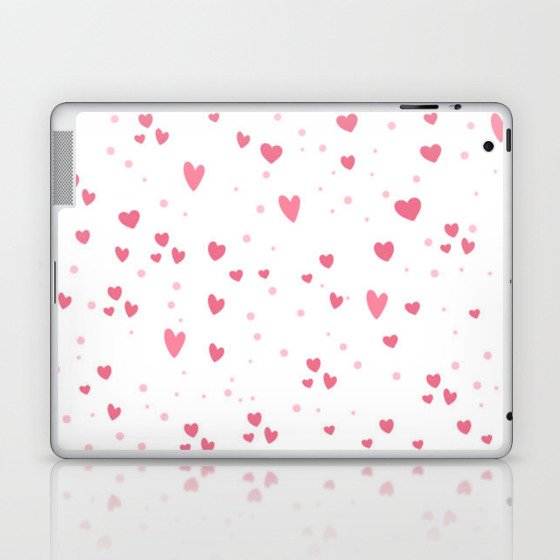 Floating Hearts 1 Laptop & iPad Skin
