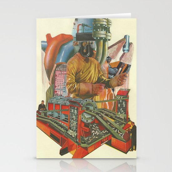 We penetrated deeper and deeper into the heart of darkness Stationery Cards
