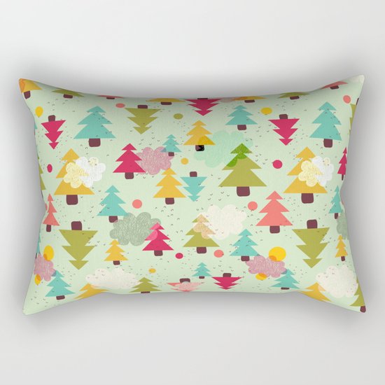 TREES UPSIDE DOWN Rectangular Pillow