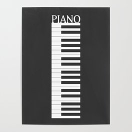 One word, one illustration - PIANO Poster