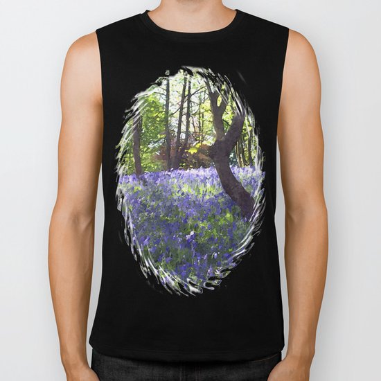 Blue Bell Glen Watercolour Biker Tank