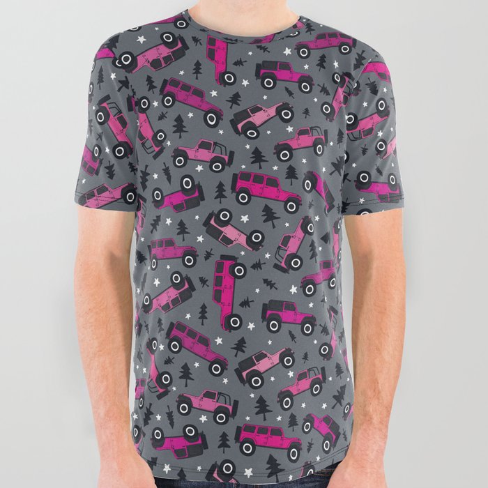 Off-Road Adventure (Tuscadero/Pink) All Over Graphic Tee