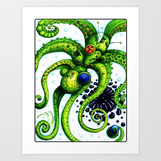 Infinity Octopus Art Print