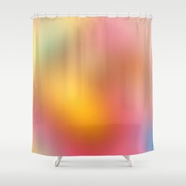 Colourful Candle Light Gradient Shower Curtain