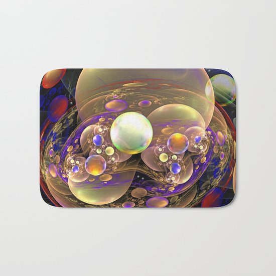 Gathering of the Planets, Fractal abstract Bath Mat