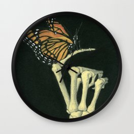 Butterfly & Bones Wall Clock