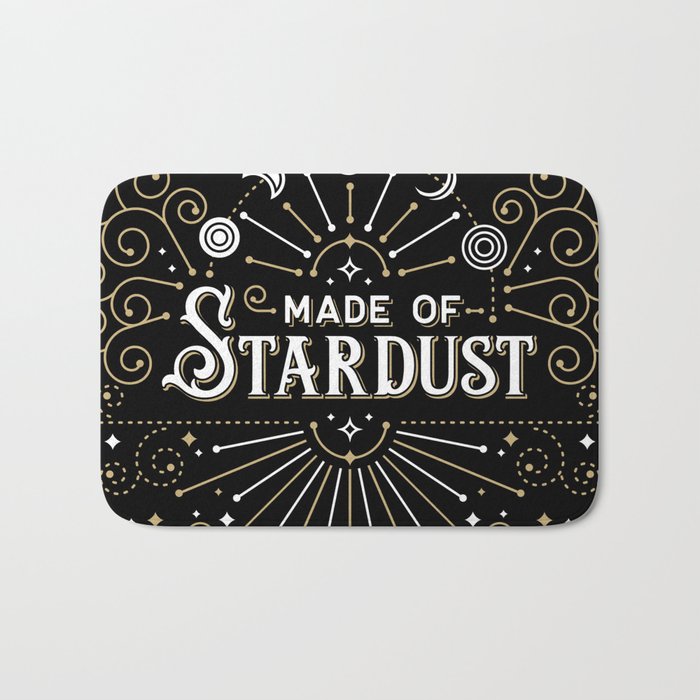 Made of Stardust – Black & Gold Palette Bath Mat