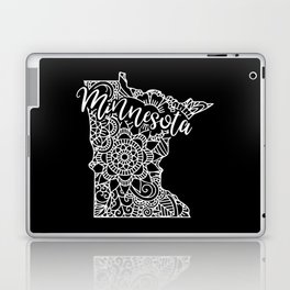 Minnesota State Mandala USA America Pretty Floral Laptop Skin