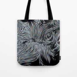 Swirl glitch shapes Tote Bag