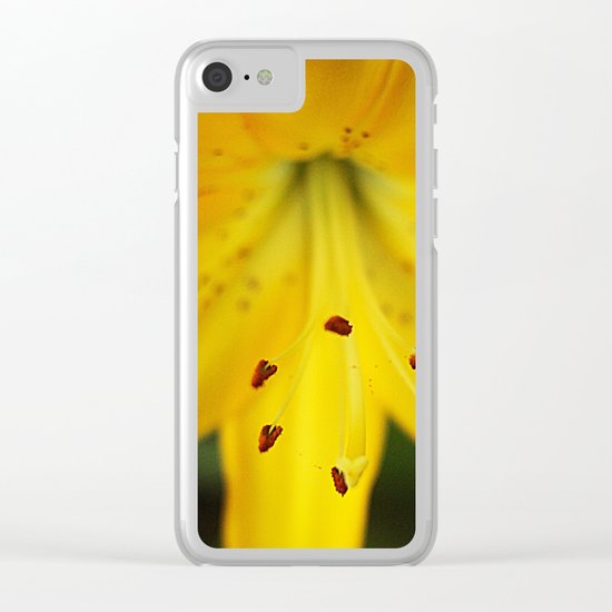 yellow flower Clear iPhone Case