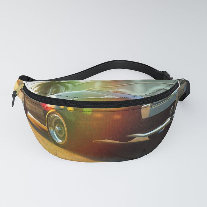 Blown RT Charger rea racing view black muscle car automobile transportation color photograph / photography poster posters Fanny Pack