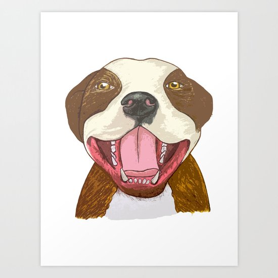Pit Bull Pride Art Print
